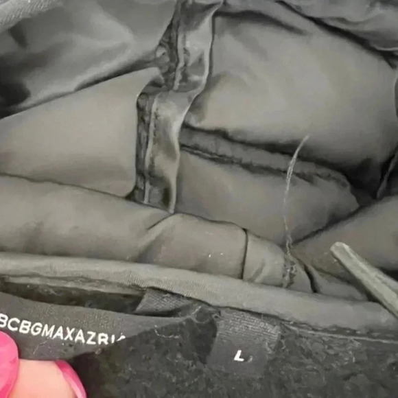 NWT BCBGMaxazria Black Active Zip Jacket, Size Large - Picture 5 of 8